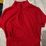 Garage Red Keyhole Cutout Top Photo 0