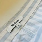 Madewell StretchĀ A-Line Mini Skirt Pompano Stripe Button FrontāMiniāSkirtā31 Photo 4