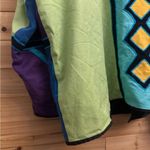 Fashion Bug Vintage  Size 2X Cotton Flax Blend Colorblock Geometric Blazer Jacket Photo 7