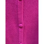 C By Bloomingdale's Cashmere V Neck Cardigan Women's Size XL Ultra Pink Photo 3