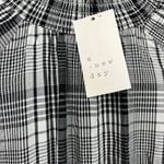 A New Day  Women's Black Plaid Long Sleeve Smocked Dress - Size XS - NWT Photo 1