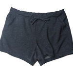 32 Degrees Heat 32 Degrees Black Space Dye Grey Fleece Lined Drawstring Shorts Size Large Womens Photo 0