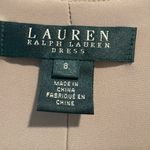 Ralph Lauren Lauren  Gold Shimmer Lined Ruched Cocktail Dress 8 Textured Holiday Photo 3