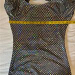 Thirty Thirty Romantic Sequined Stretchable Long Sleeve Dress Sz M Silver Size M Photo 10
