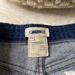 L'Agence L’Agence Studded Zoe Fringe Denim Shorts Size 25 Photo 4