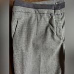 Willi Smith  Black & Gray Checkered Dress Pants W Stripe Waist Straight Leg SZ 12 Photo 3
