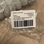 Topshop NEW Women's L Chunky Knit Sweater Boxy Cropped Turtleneck Roll Neck Gray Photo 5