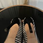 ZARA  Elegant Black and‎ White Striped Women's Heels Photo 3