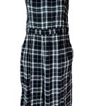 Hollister  Black and White Plaid Jumpsuit Size Medium‎ Photo 2