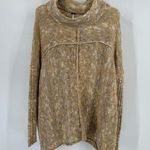 Free People Mock Neck Swing Sweater cotton Tunic Boucle Slouchy Oversized size s Photo 0