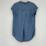 Jachs Girlfriend  Chambray Button Up Shirt Oversized Dolman Cuffed Sleeves Sz XS Photo 4