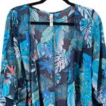 Mudd  Tropical kimono cardigan women’s size medium Photo 3