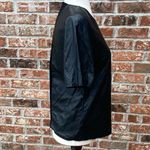 Renee C . black faux leather top / S / Excellent condition Photo 6