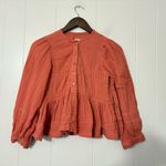 Free People We The Free by  Luka Top Mango Red Size XS | Boho Peplum Blouse Photo 1