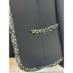 Women's KASPER Black & White Polka Dot Trim Blazer Jacket Size 6 Photo 2