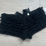 BNWT Black Ruffled Shorts Photo 0