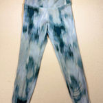 Old Navy  Active Tie Dye Leggings Women's Size M Blue Green Workout Athleisure Photo 0