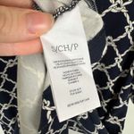 CAbi  Womens Cruise Dress Sz Small Jersey Knit V-Neck Puff Sleeve Nautical Beachy Photo 4