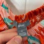 Aerie NWOT women’s pink orange lightweight cropped summer elastic top blouse L Photo 2