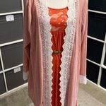 Rosegal Elegant Pink Crochet Lace Trim Kimono Cardigan Size undefined Photo 0