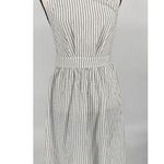 Lulus Women Apron Dress Size Small Black/White Stripe Crossback‎ Open back Size M Photo 0