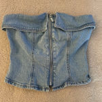 Wild Fable Top Crop Denim Photo 0