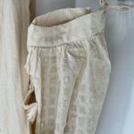 Anthropologie By Embroidered Elbow Puff-Sleeve Top size XL Cream Floral NWT Photo 5