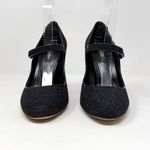 Dolce & Gabbana Mary Jane Pumps Black Baroque DG Logo Heel Size 38 Designer Photo 4