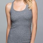 Lululemon CRB Cool Racerback Heathered Deep Coal Tank Top Size 6 Photo 0