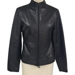 Brandon Thomas 100% Leather Vintage jacket Womens Medium Black Photo 0