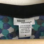 5/$15 Mimi Maternity Made in USA V Neck Cap Sleeve Dress Printed Womens … Blue Size undefined Photo 1