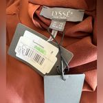 Lysse New Brown silky blouse. Long sleeves and high neck. Size XS Photo 2
