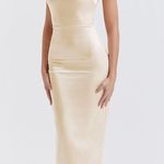 House Of CB  - COSTANZA Vintage Cream Maxi Dress in Small Photo 7