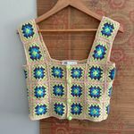 ZARA  Granny Square Crochet Cropped Top Photo 2