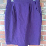 Vera Wang Simply Vera Purple wool skirt Photo 0