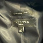 Talbots  Navy Blue Aberdeen Pique Knit Wool Blend Blazer 14P Photo 3