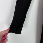 NWT Ieena by Mac Duggal #26514 Plunging Long Sleeve Pearl Keyhole Gown Black 0 Photo 7