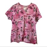 Disney  Minnie Mouse sweet butterflies scrubs top‎ women's size M Photo 0
