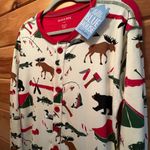 NWT Hatley Little Blue House Christmas Jumpsuit Pajama L One Piece Ugly Sweater Red Size L Photo 1