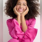 J.Crew winter garden top magenta pink silk ruffle sleeve blouse women’s XXS Photo 11