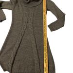 Cowl Neck Wool Blend Bodycon Knit Sweater Dress XS Photo 13