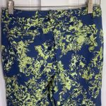 Soft Surroundings  Elisabetta Blue Green Floral Gold Detail Pants W-045 Sz XS Photo 6
