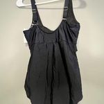 NWT! EOMENIE Swimwear Sexy Black One Piece Swimsuit Cut Out Mid Sect Size MEDIUM Photo 0