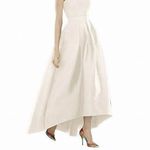 Alfred Sung New in Bag Bustled High Low Wedding Gown Photo 2