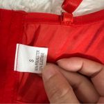 Amazon Vibrant Red Floral Bralette Crop Top Size Small Photo 3