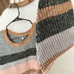 C&C California  Crew Neck Sweater Womens Marl Striped Canyon 2X Photo 3