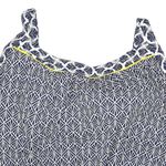 Lands' End Navy and White Boho Floral Tankini Swimsuit Swim Top Plus Size 26W Photo 4