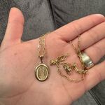 10K pure paperclip necklace with Virgin Mary pendant 🤍 Gold Photo 4