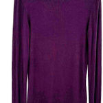 T Tahari ‎ size XS purple mock neck light weight ribbed sweater long sleeeve top Photo 0