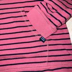 L.L.Bean Pink Striped 1/4 Zip Pullover Sz S Regular Photo 2